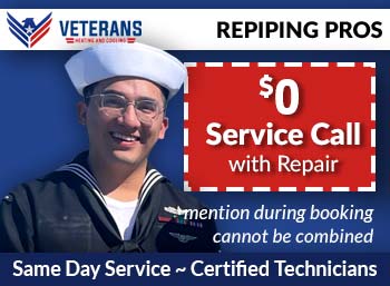 north county Repiping Veterans Heating & Cooling