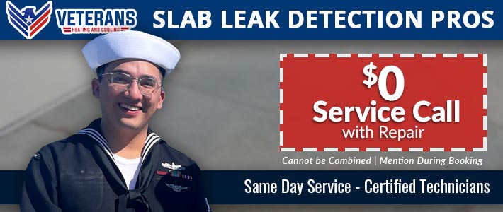 north county Slab Leak Veterans Heating & Cooling